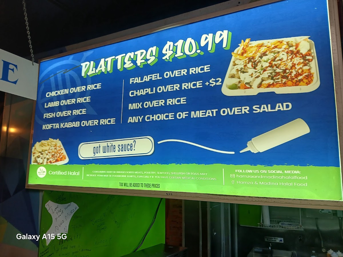 Hamza & Madina Halal Food Menu - Image 3